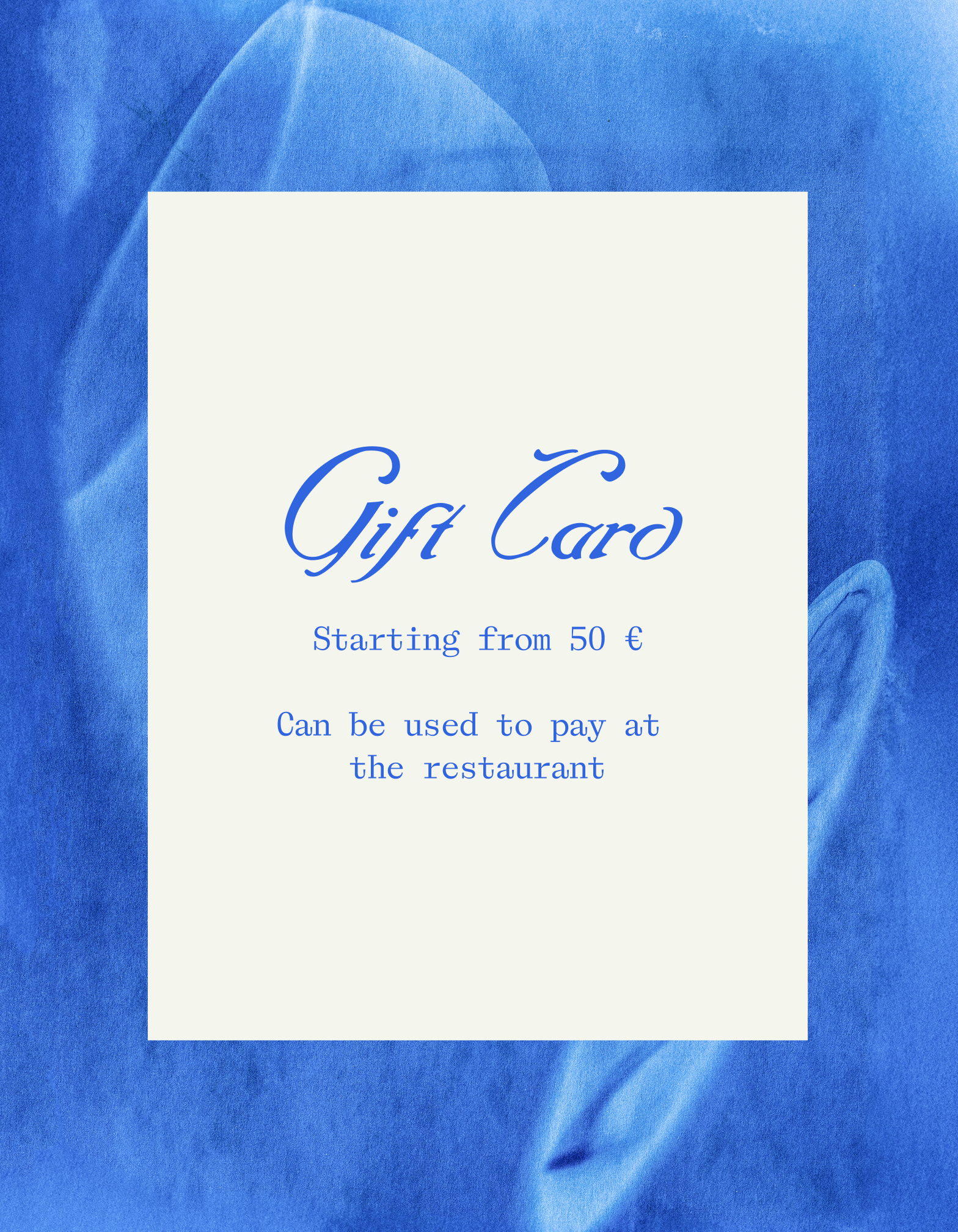 Restaurant Elm Gift Card