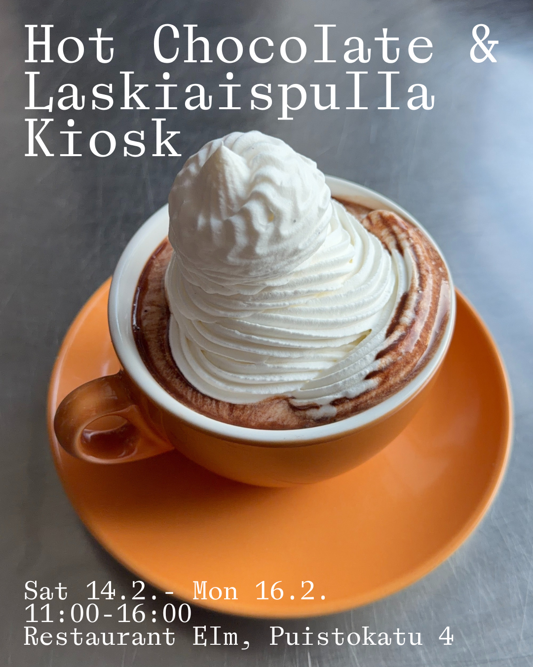 Hot chocolate with cream